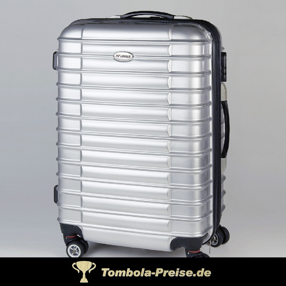 Koffer-Trolley silber
