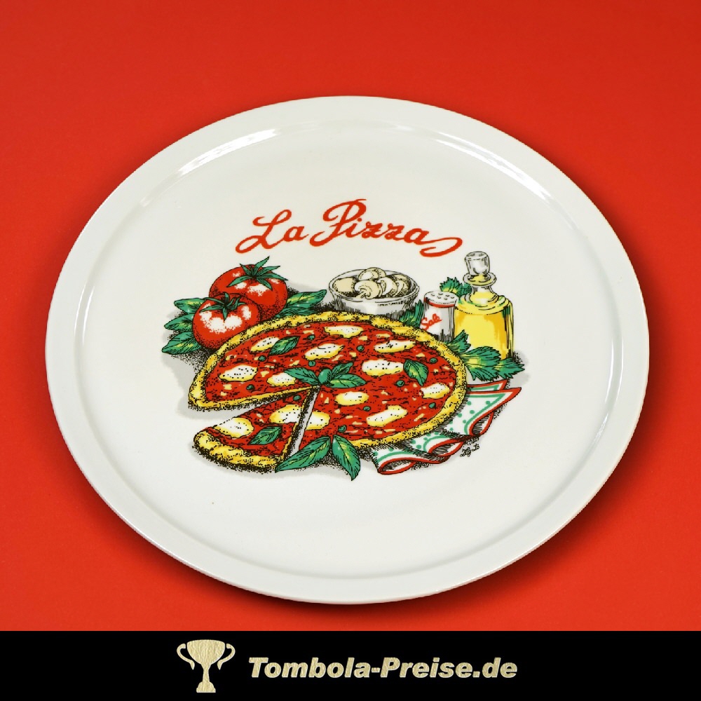 Pizza-Teller mit Dekor