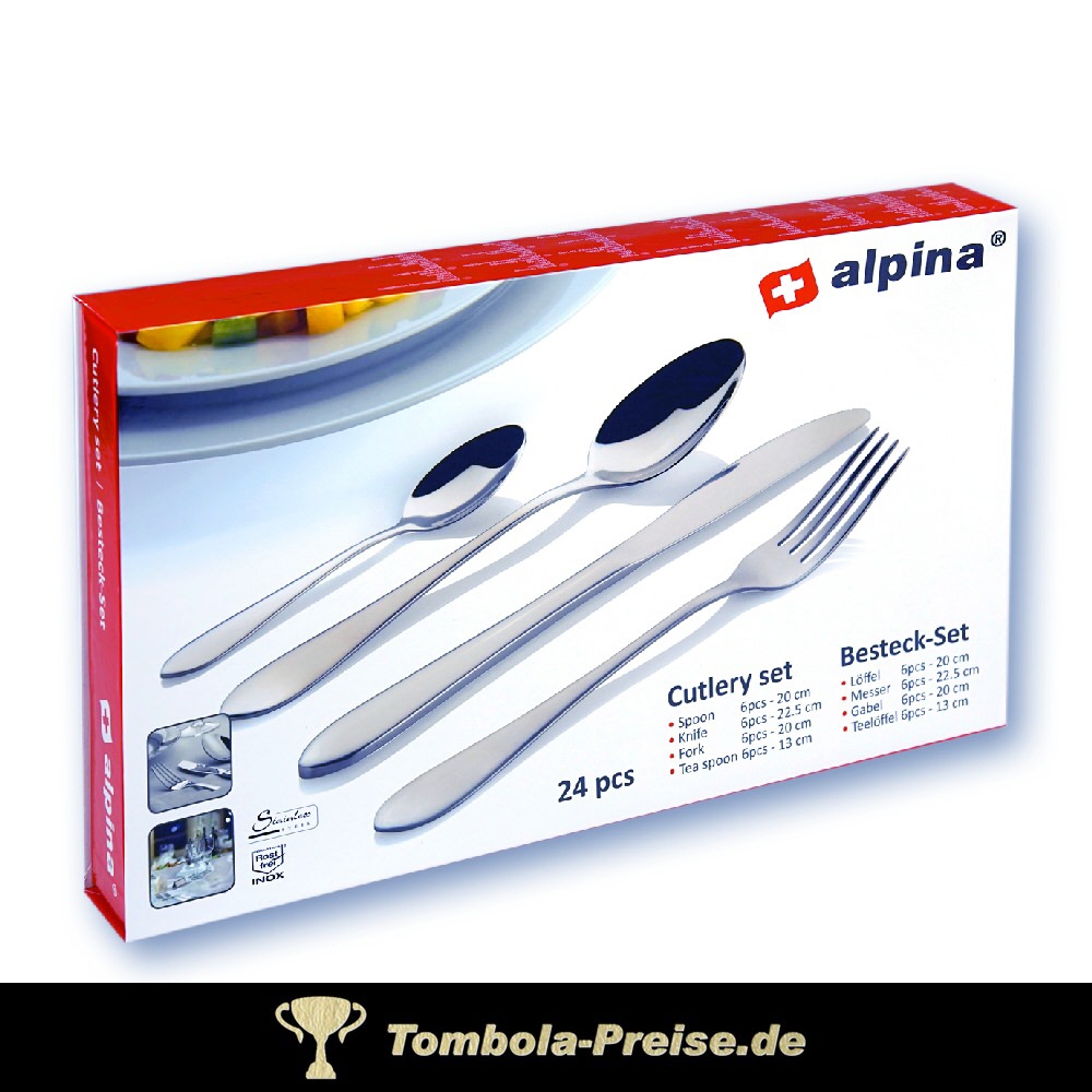 Edelstahl-Besteckset 24teilig