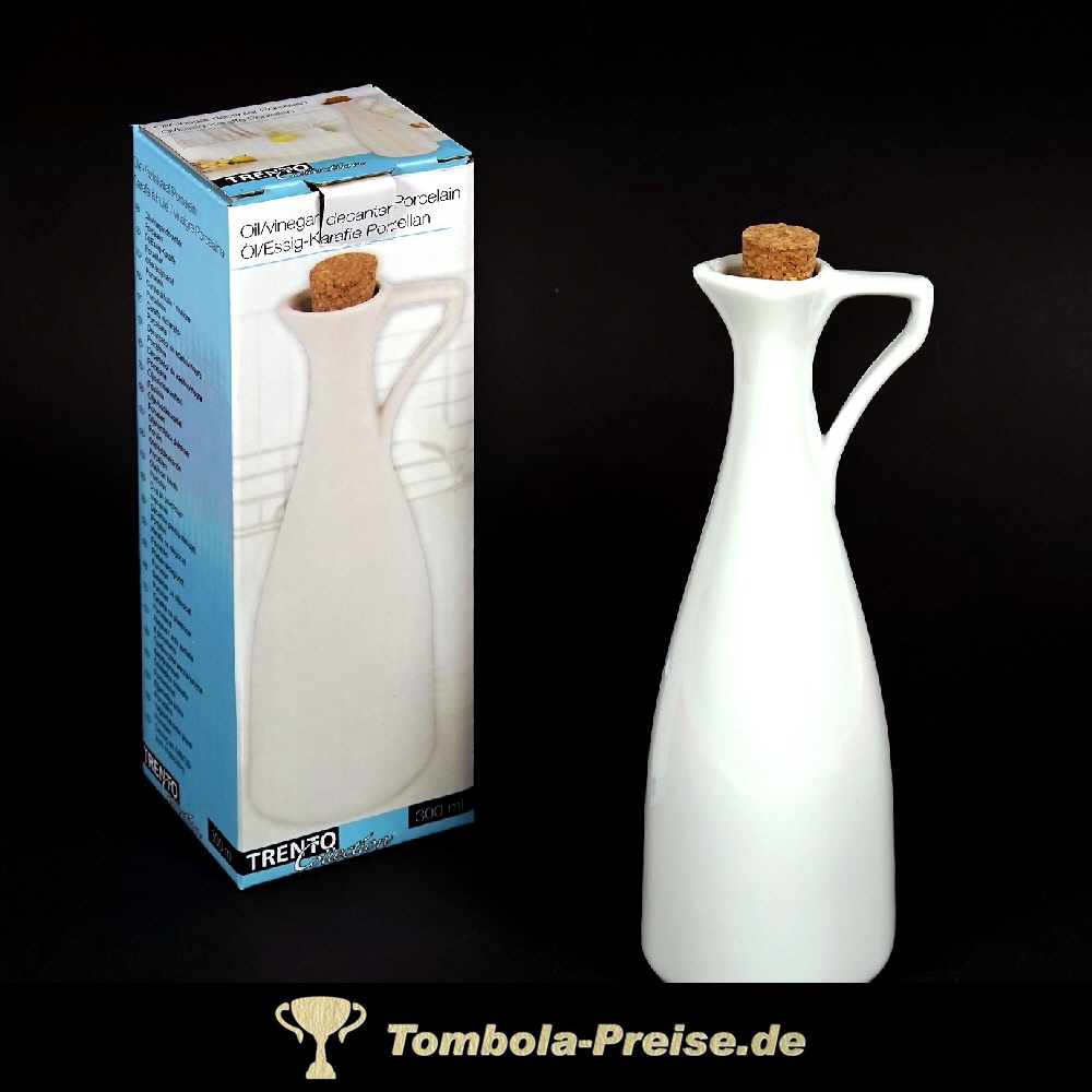 Porzellan Karaffe f&uuml;r Essig oder &Ouml;l