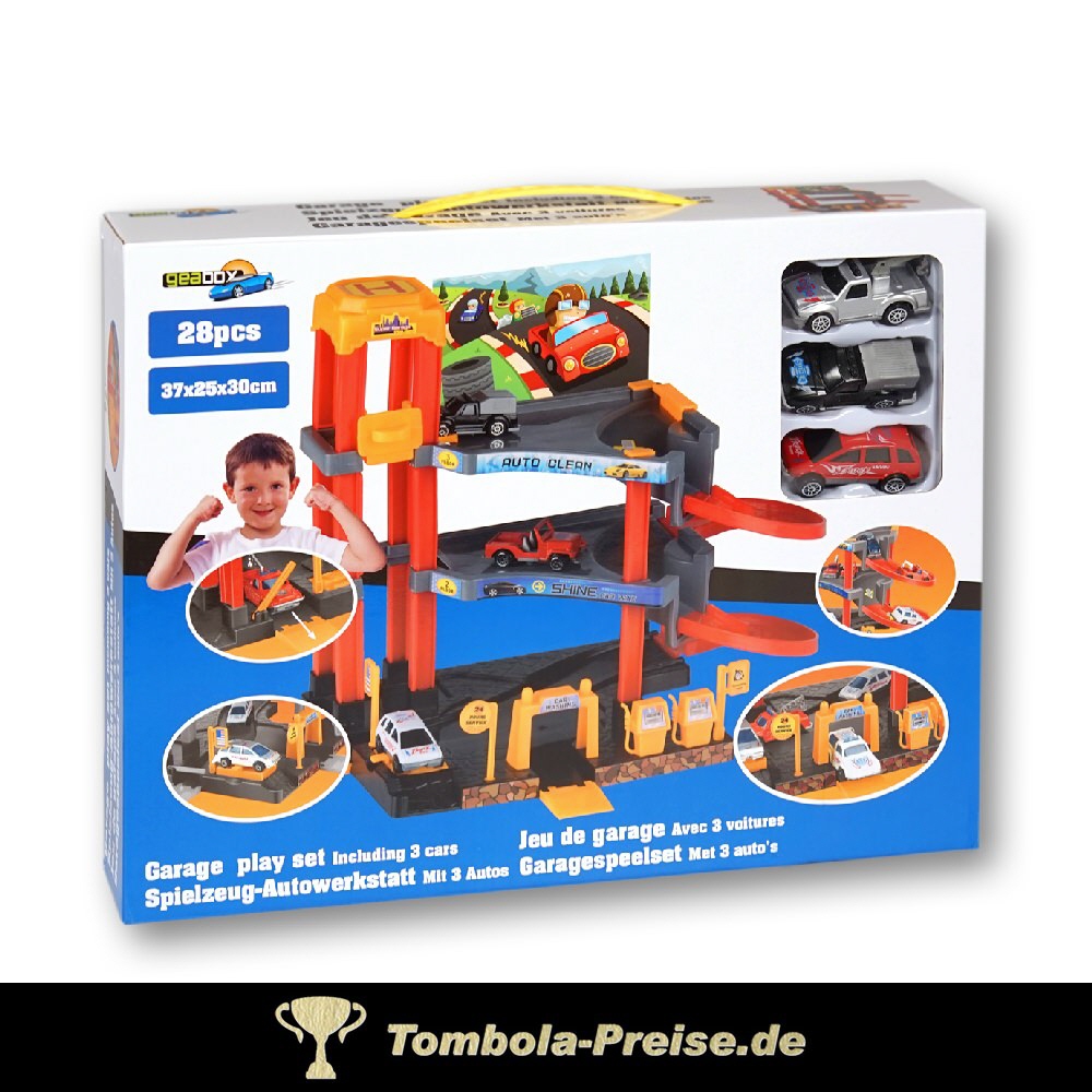 Autogarage mit Tankstelle