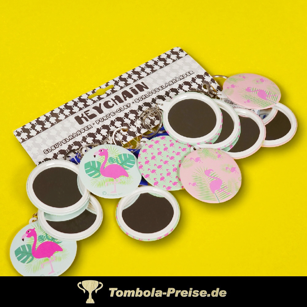 Flamingo-Design Spiegel-Anh&auml;nger