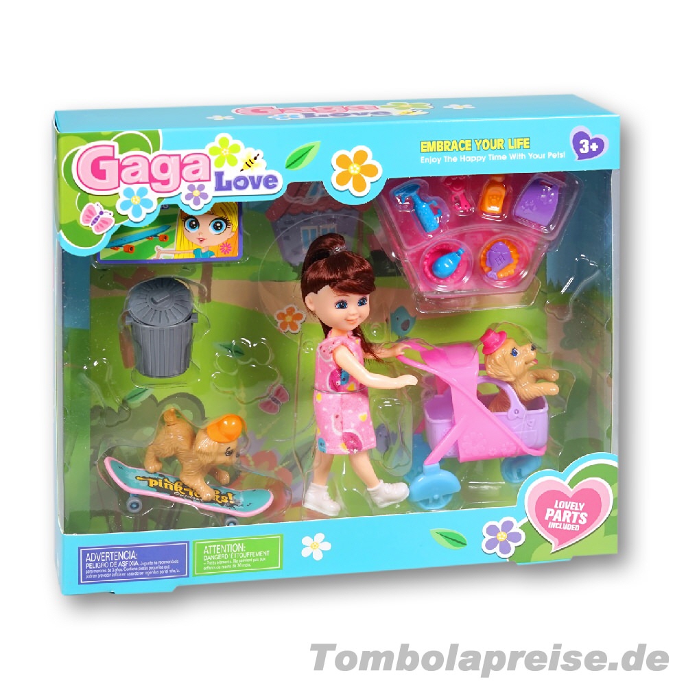 Tombolapreis Puppen-Spielset mit Zubeh&ouml;r