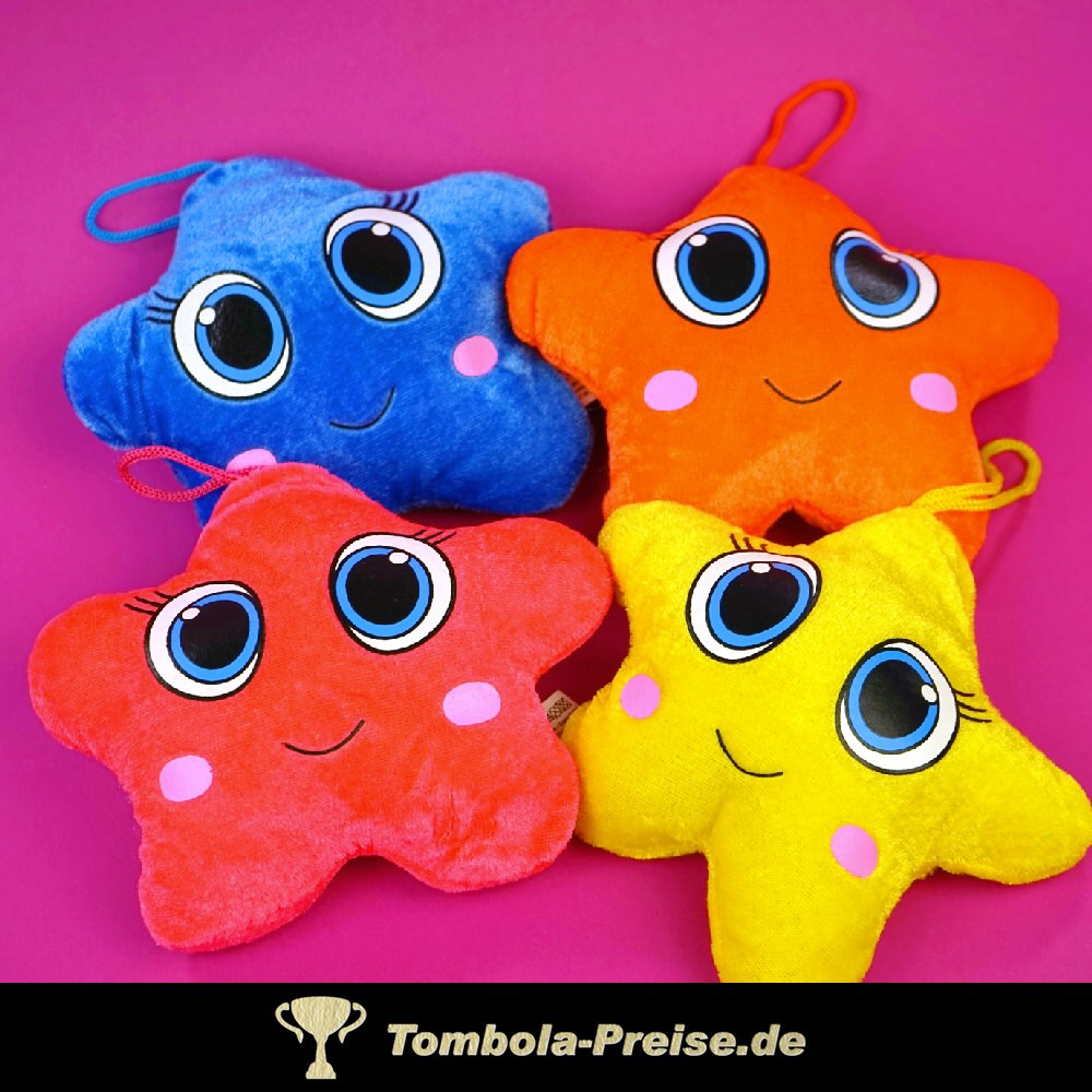 Pl&uuml;sch-Stern mit Gesicht