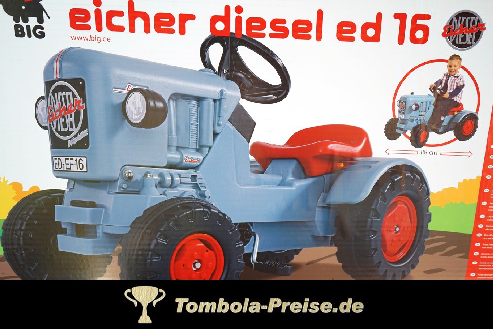 TreuePr&auml;sent BIG Spielzeug-Traktor Eicher Diesel