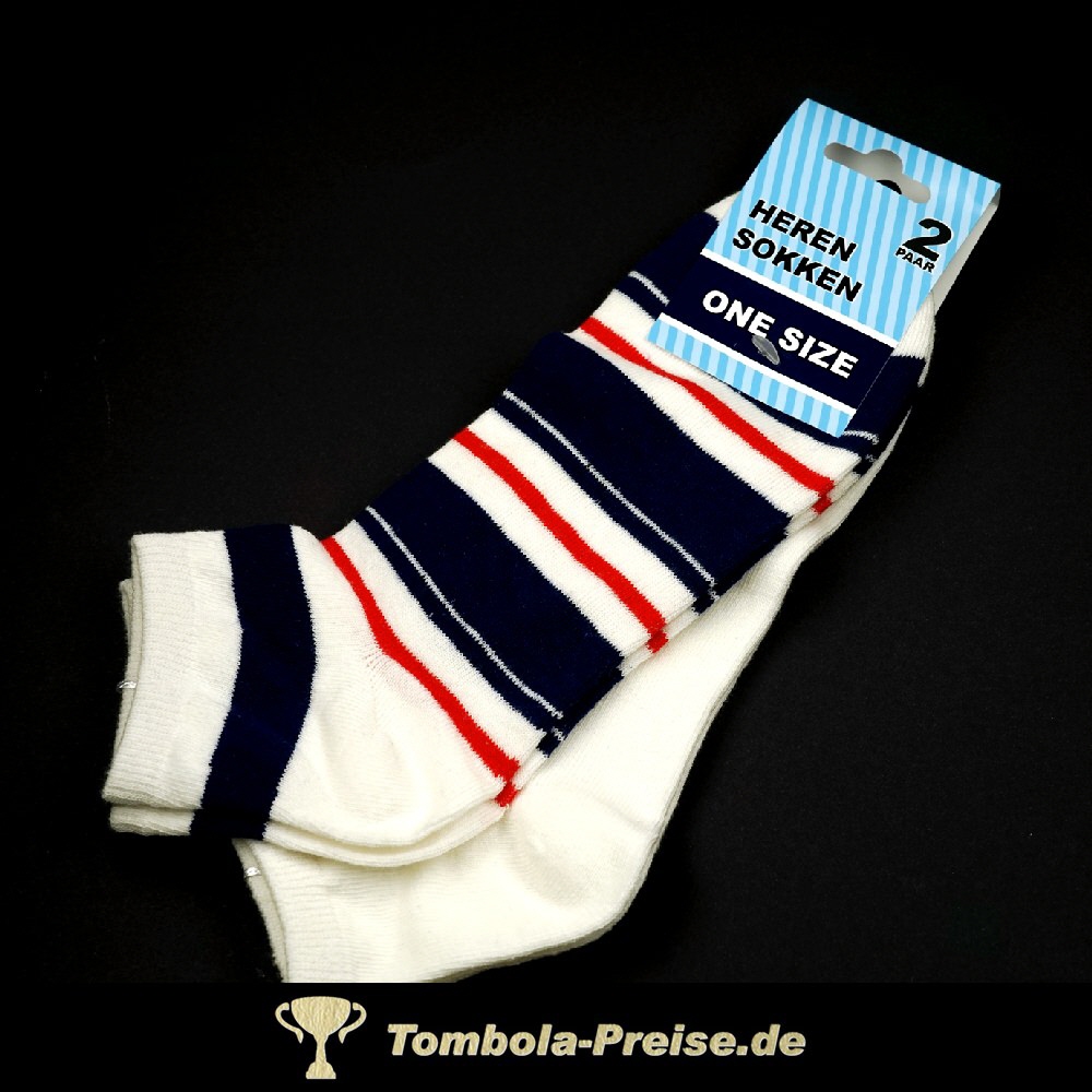 Herren Sneakersocken weiss 2er-Set