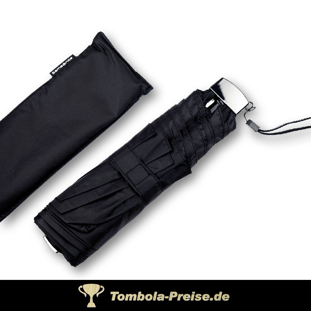 Samsonite Mini-Schirm extraflach schwarz