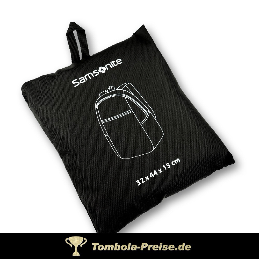 Faltbarer Rucksack schwarz