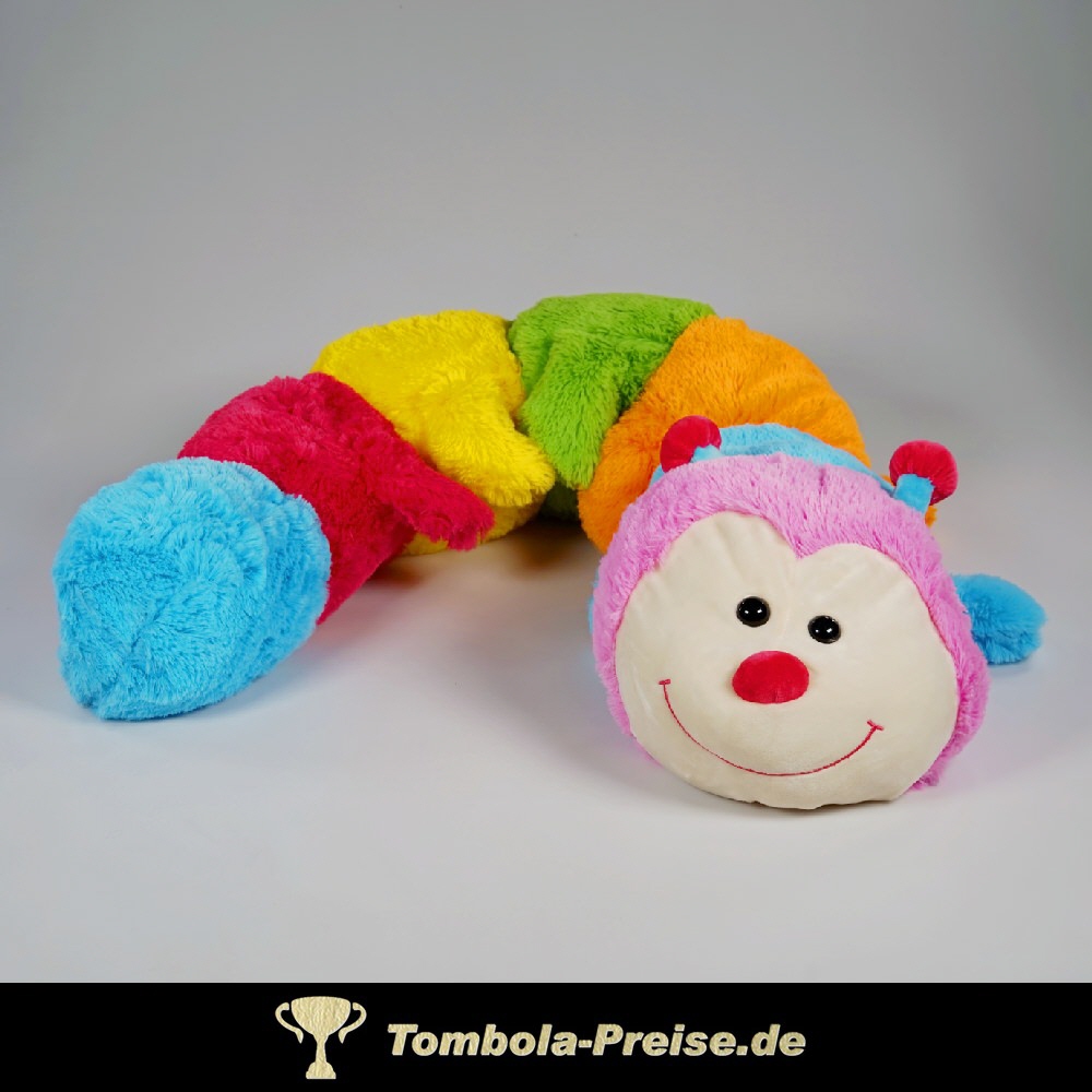 Pl&uuml;sch Regenbogen-Raupe