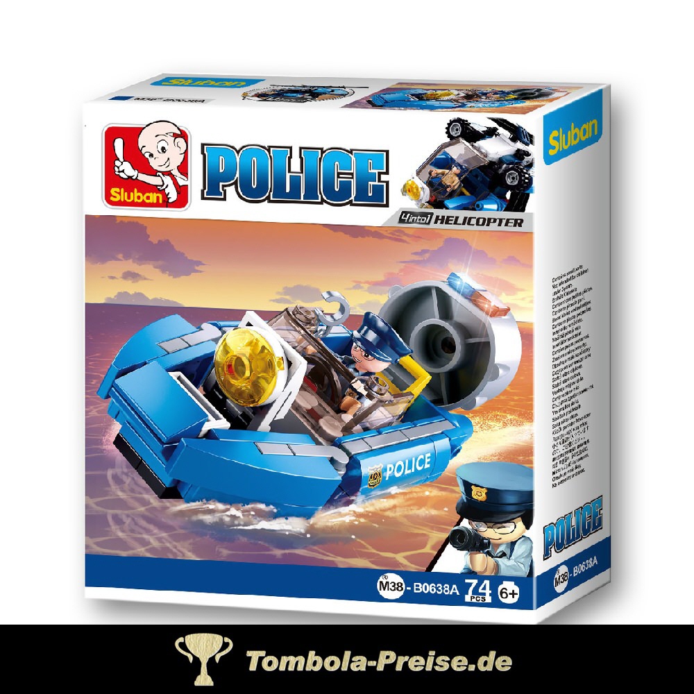 Steckbaukasten Polizei Luftkissenboot