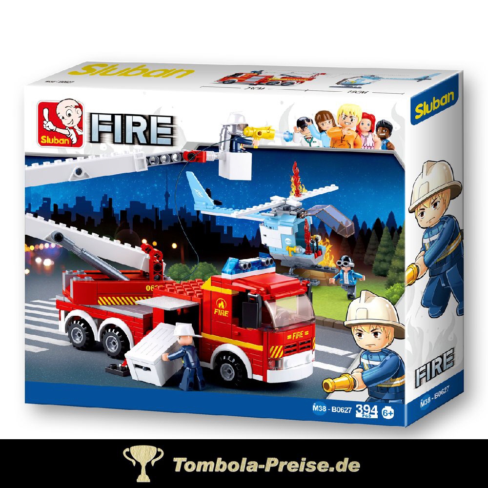 Steckbaukasten L&ouml;schzug Feuerwehr