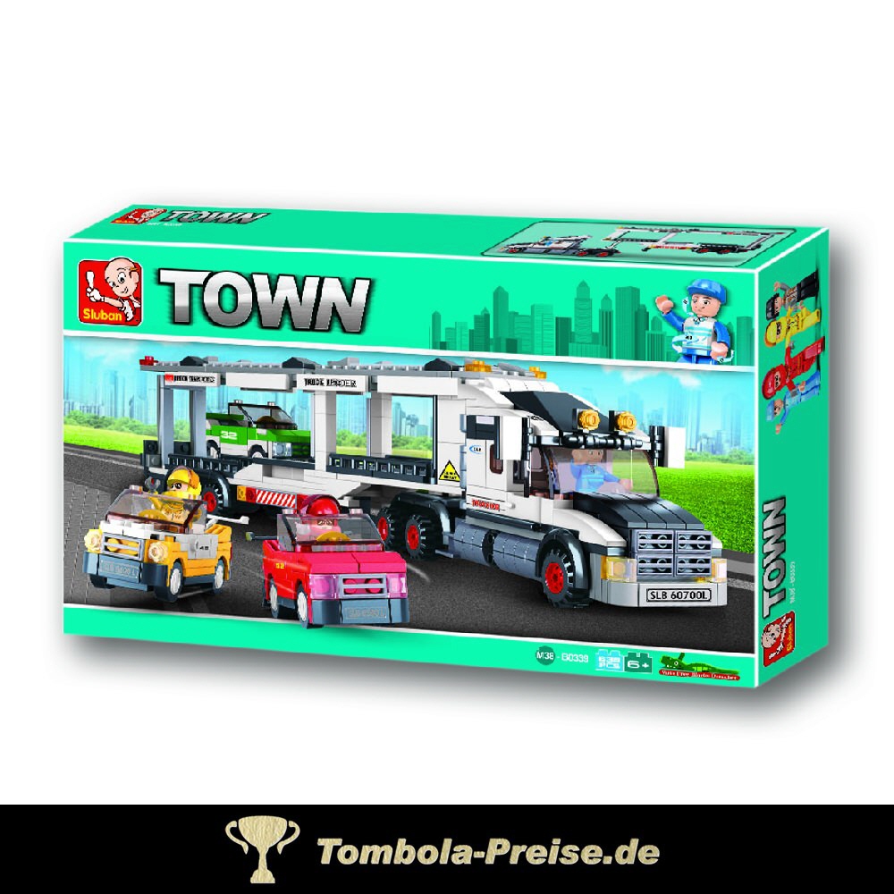 Steckbaukasten Autotransporter