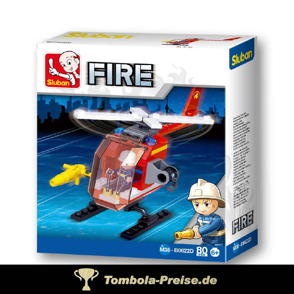 Steckbaukasten Feuerwehr-Hubschrauber