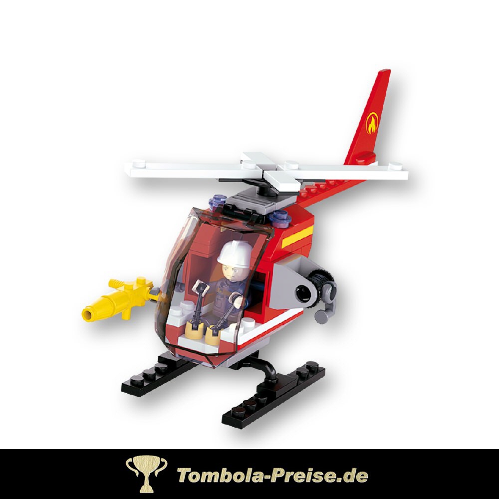 Feuerwehr-Helikopter Steckbaukasten