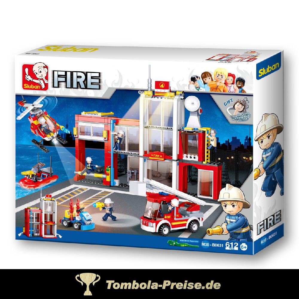 Steckbaukasten Feuerwehrstation