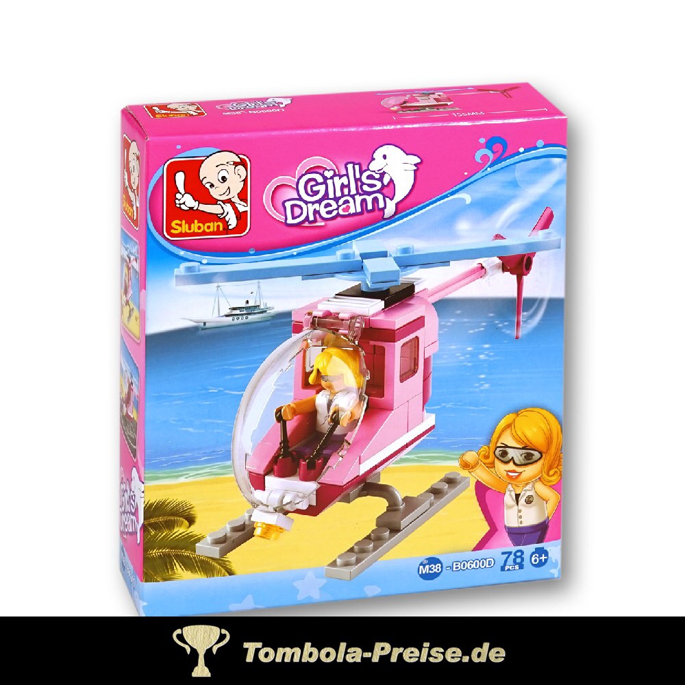 Steckbausteinkasten M&auml;dchen Helikopter