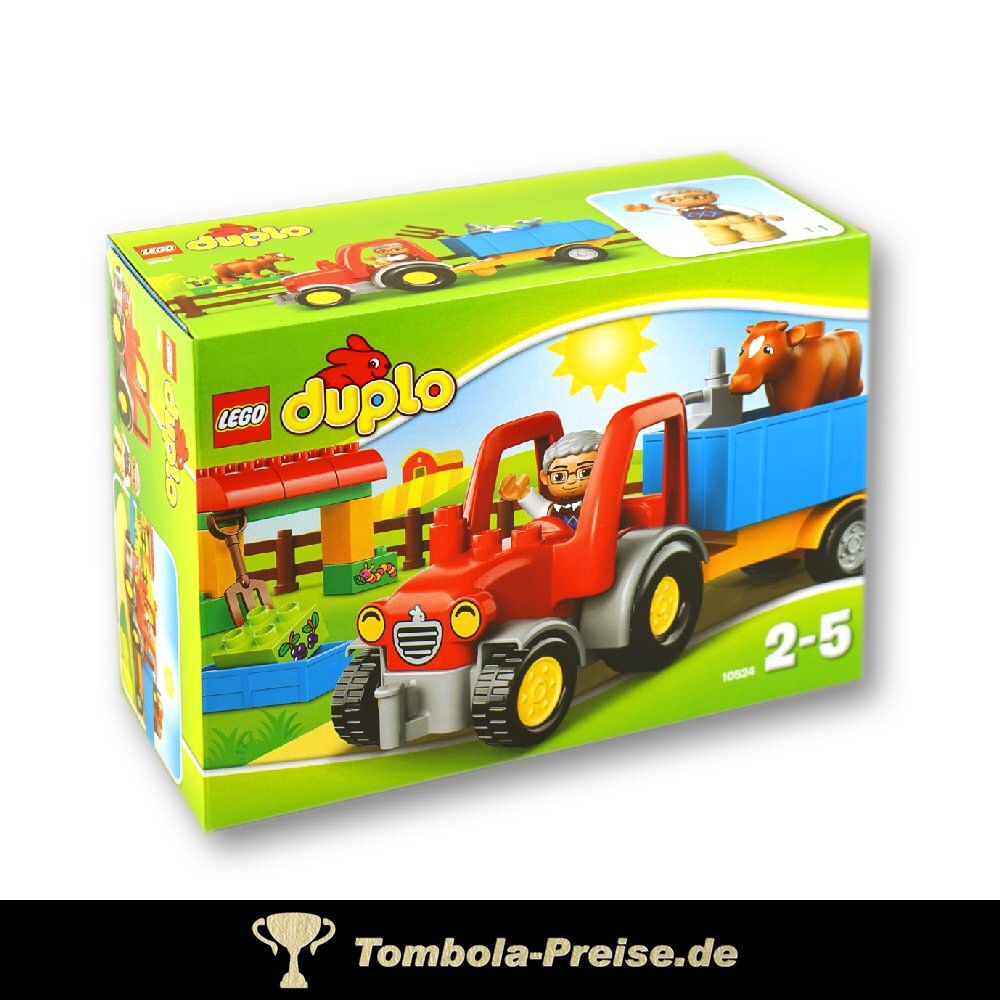 TreuePr&auml;sent Duplo Traktor mit H&auml;nger