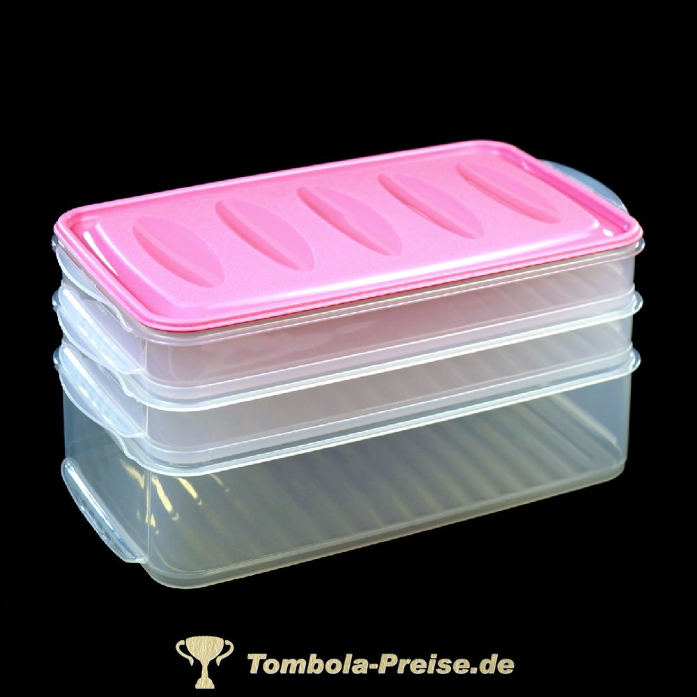 Rosa Aufschnittdosen 3-fach