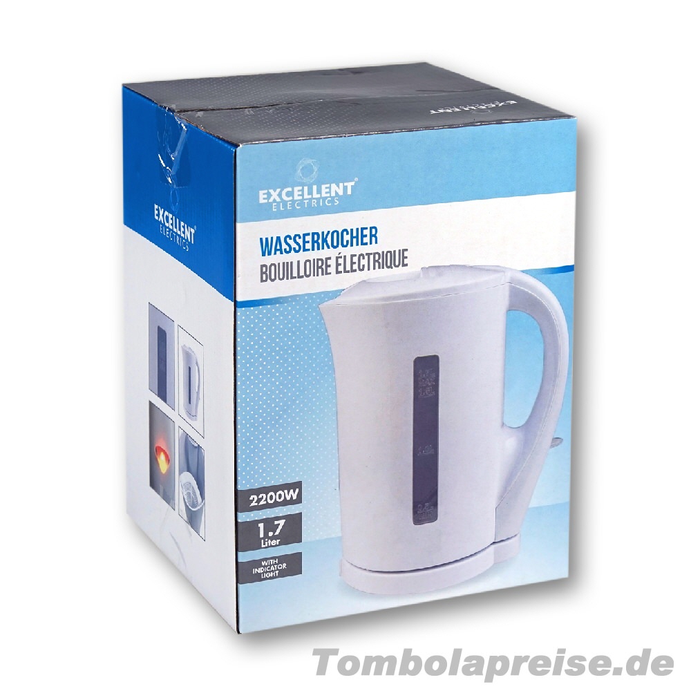 Tombolapreis Wasserkocher elektrisch