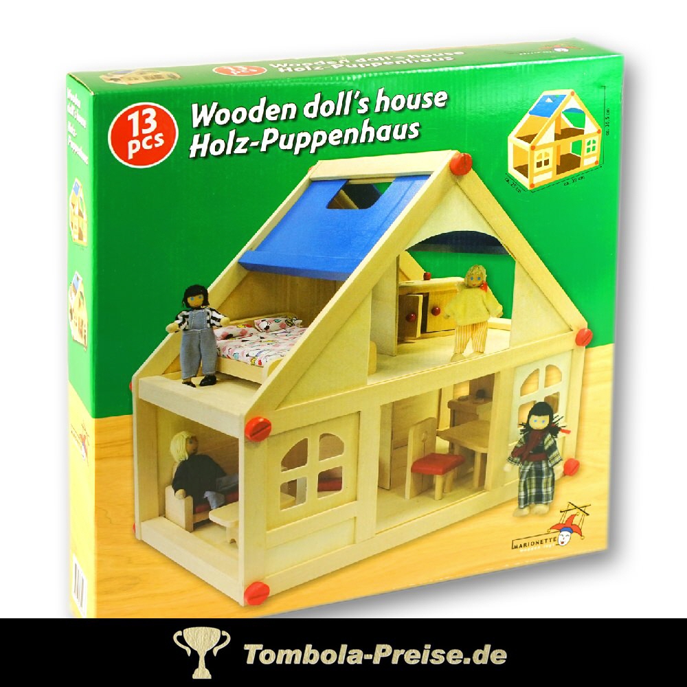 TreuePr&auml;sent Holz-Puppenhaus
