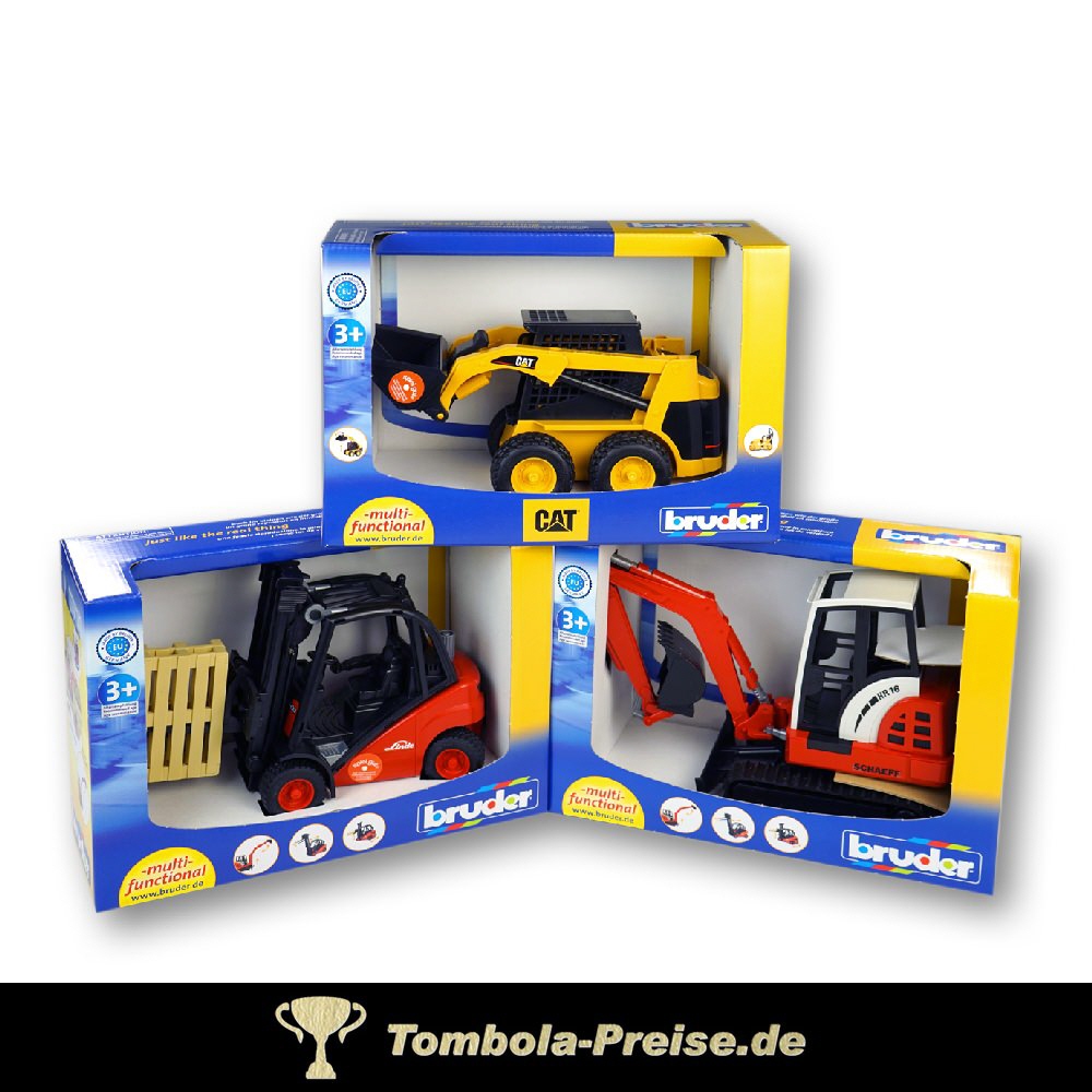 Bruder Baustellenfahrzeuge sortiert