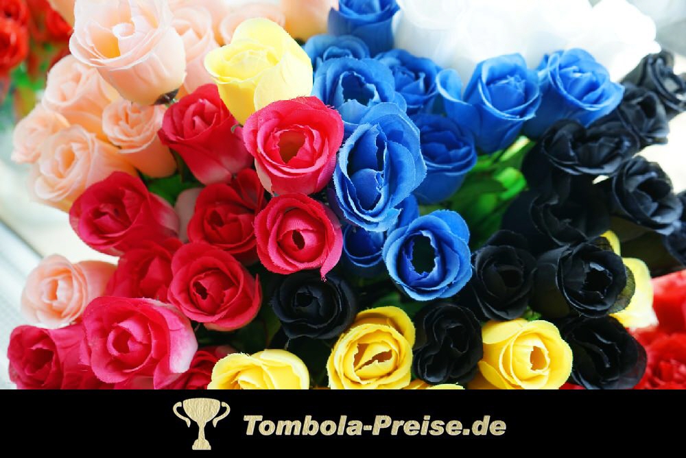 TreuePr&auml;sent Seidenrose 6-fach sortiert