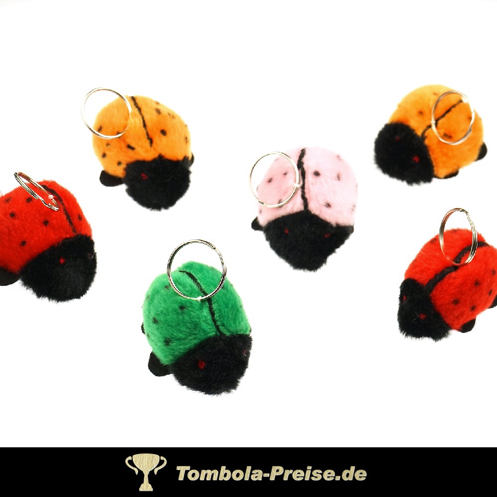 Pl&uuml;schk&auml;fer mit Schl&uuml;sselring