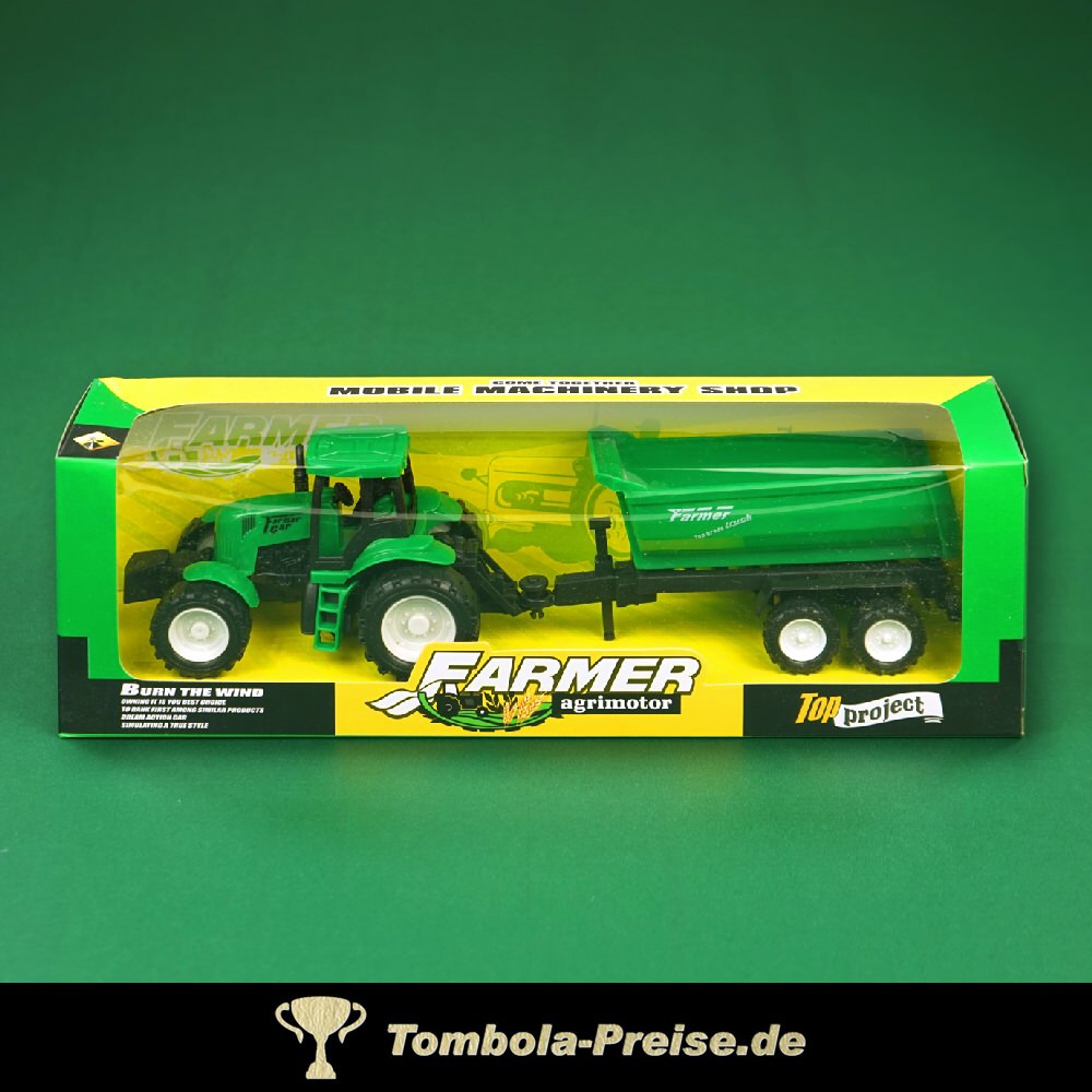 Farmtraktor mit Anh&auml;nger