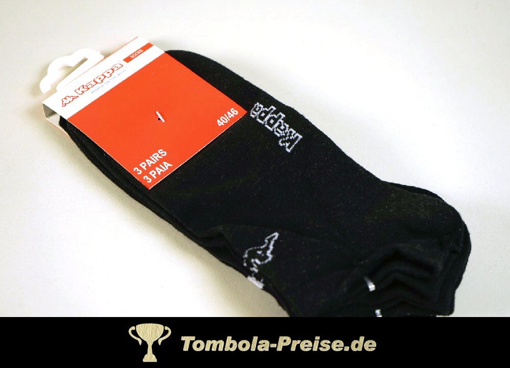 TreuePr&auml;sent Sniker Socken schwarz