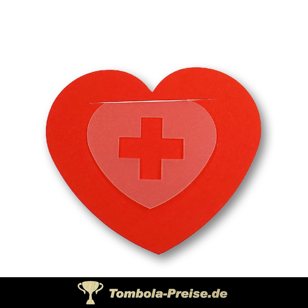 Lesezeichen Herz mit Kreuz
