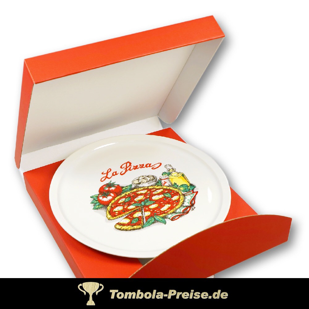 Geschenk-Set Pizzateller & Pizzaschneider