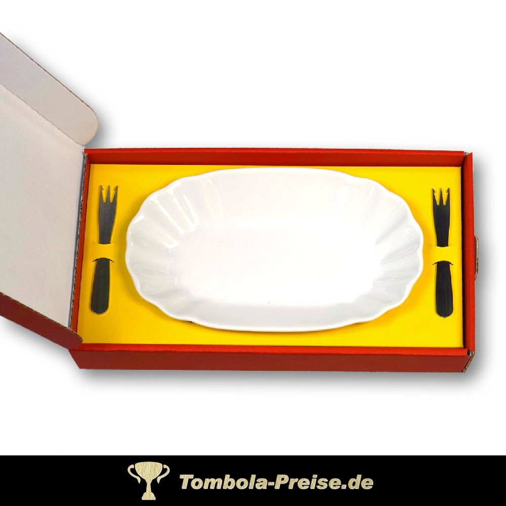 Geschenk-Set Pommesschale mit zwei Pommesgabeln