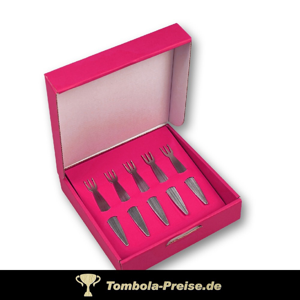 Geschenk-Set f&uuml;nf Pommesgabeln Modell 01