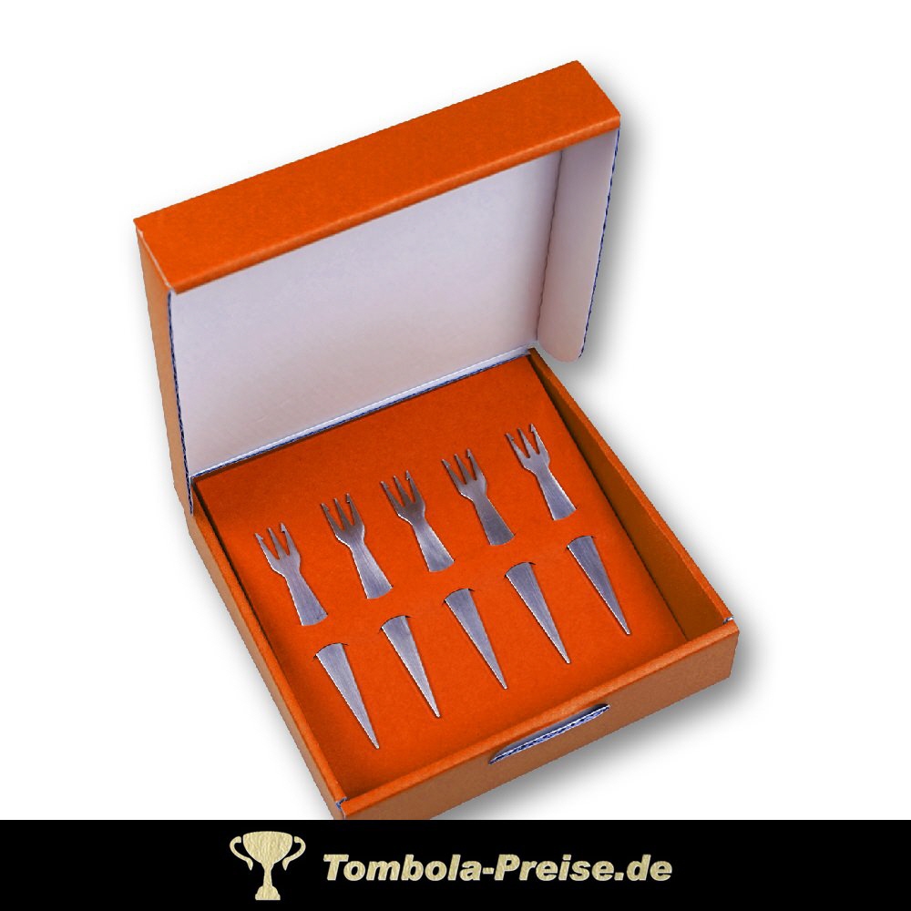 Geschenk-Set f&uuml;nf Pommesgabeln Modell 05