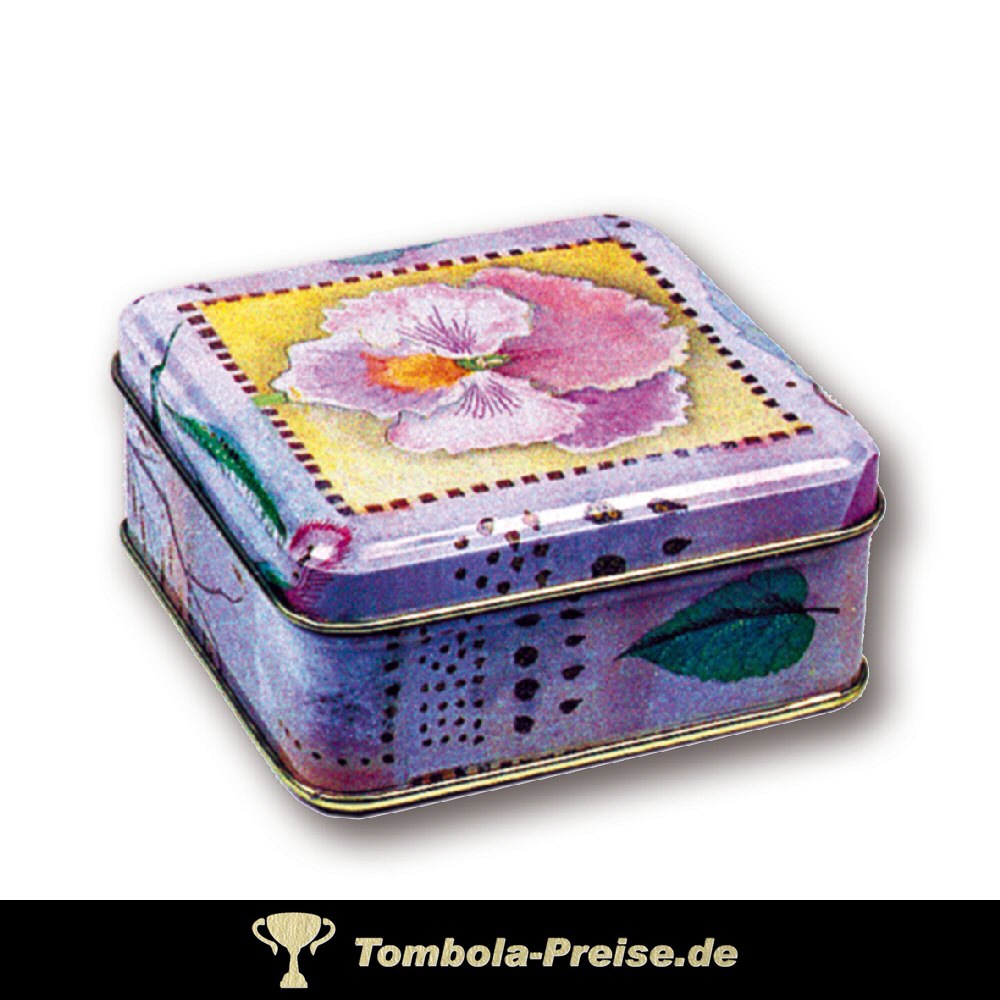 Blechdose Flora quadratisch
