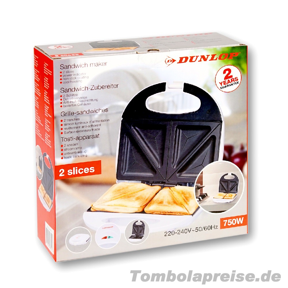 Tombolapreis Sandwich-Toaster