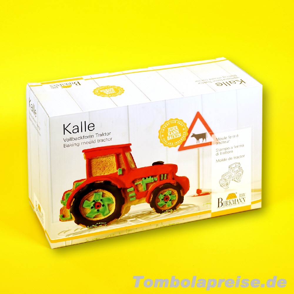 Tombolapreis 3D-Traktor Silikon-Backform