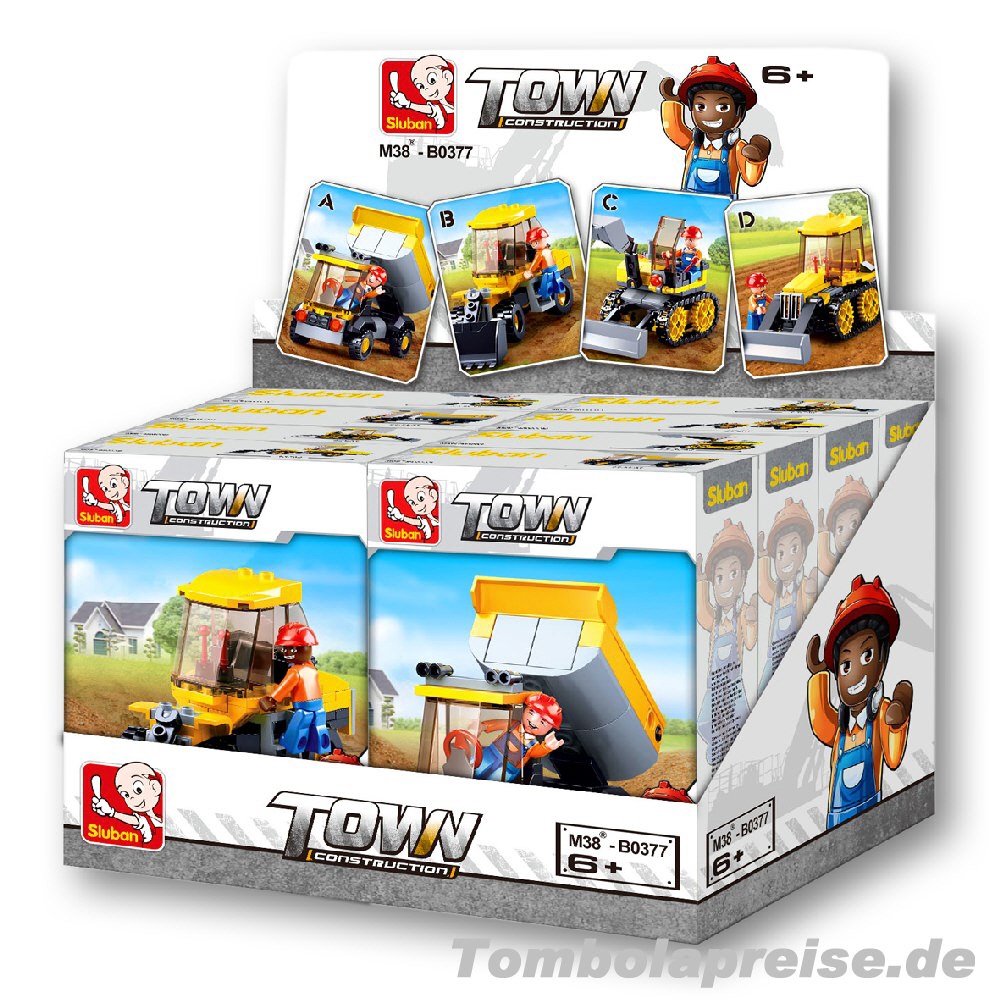 Tombolapreis Baufahrzeuge Klemmbausteine