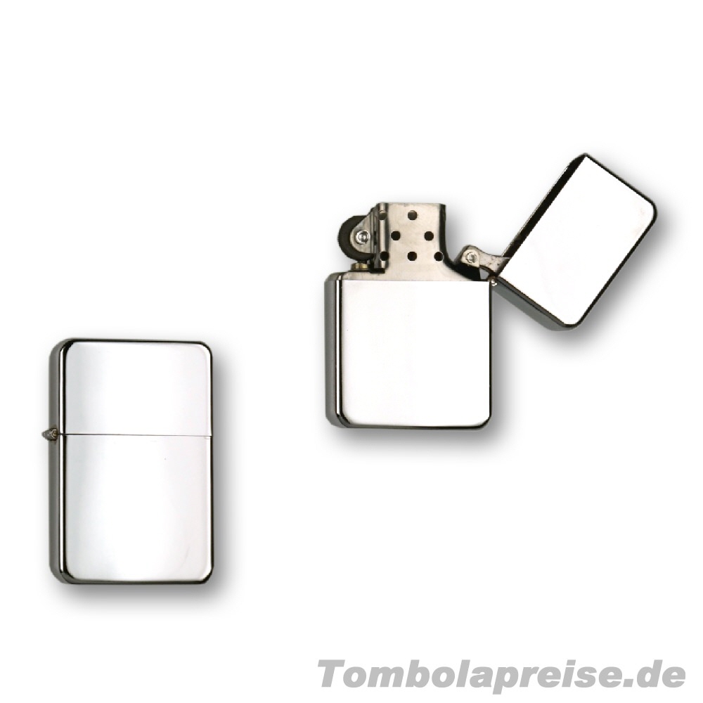 Tombolapreis Benzinfeuerzeug verchromt