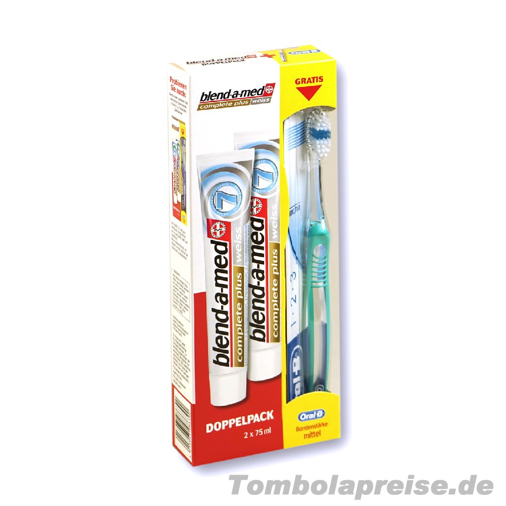 Tombolapreis Bland-a-Med 2er-Pack mit Zahnb&uuml;rste