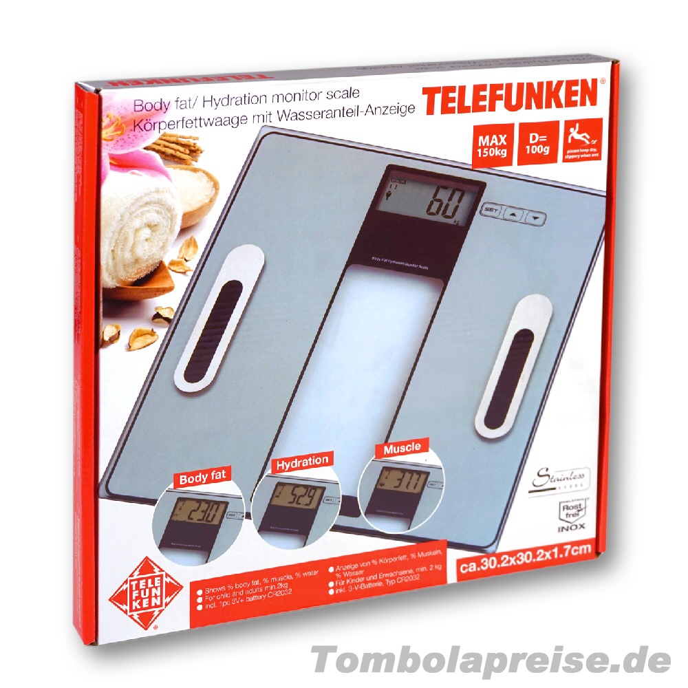 Tombolapreis K&ouml;rperfettwaage digital