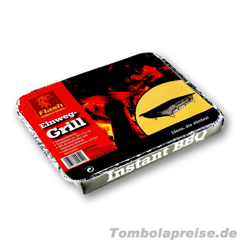 Tombolapreis Einweggrill