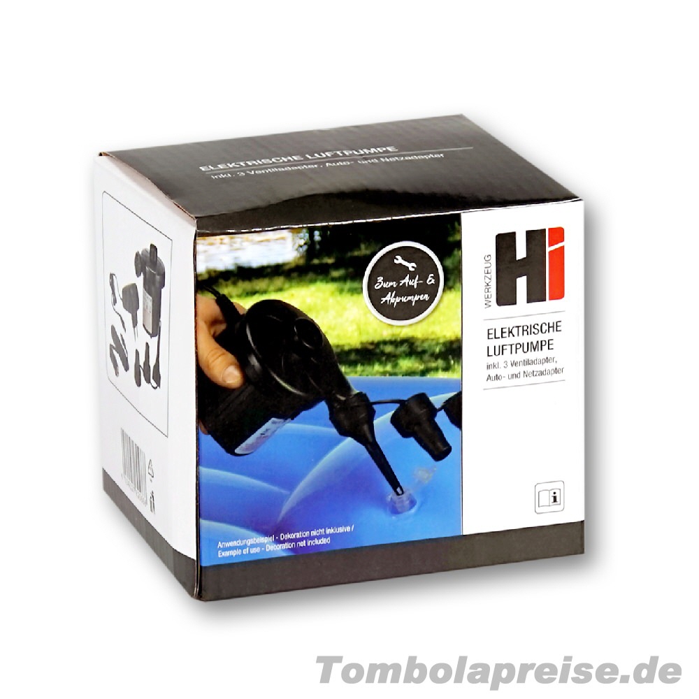 Tombolapreis Luftpumpe elektrisch