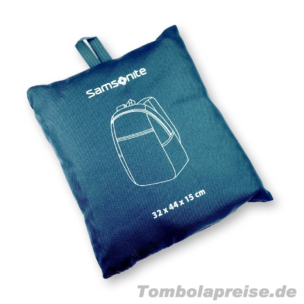 Tombolapreis Falt-Rucksack blau
