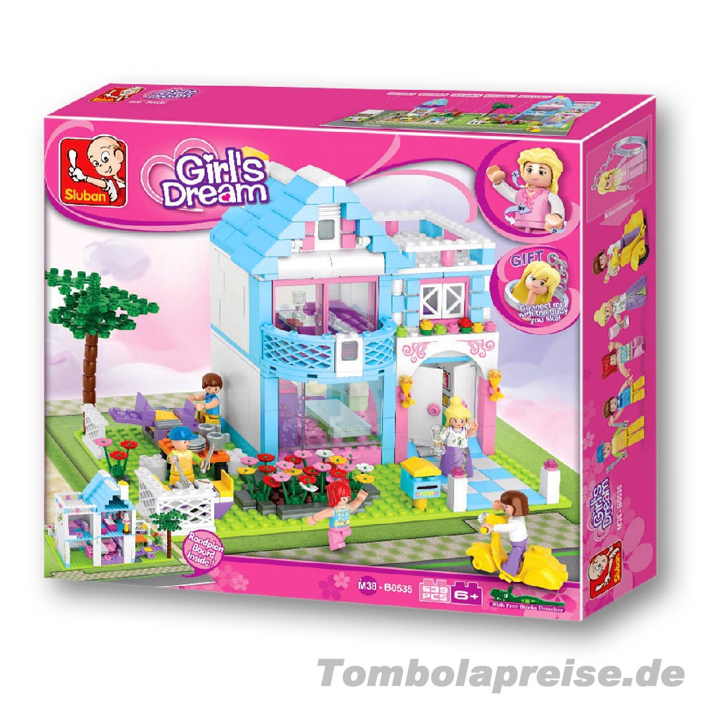 Tombolapreis Familienhaus Steckbausteinkasten