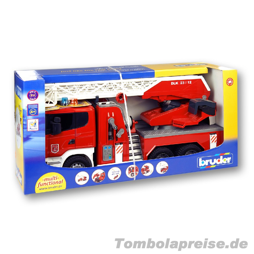 Tombolapreis Feuerwehr-Leiterwagen Bruder