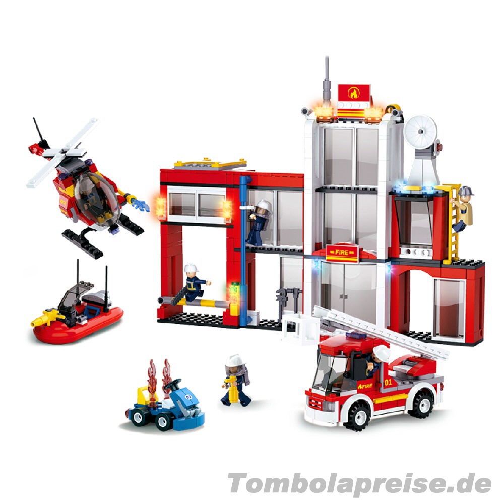 Tombolapreis Feuerwehr-Station Klemmbausteinset