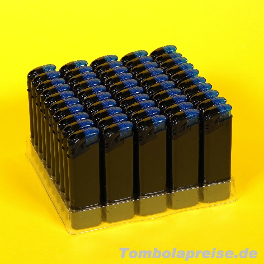 Tombolapreis Feuerzeuge schwarz-blau