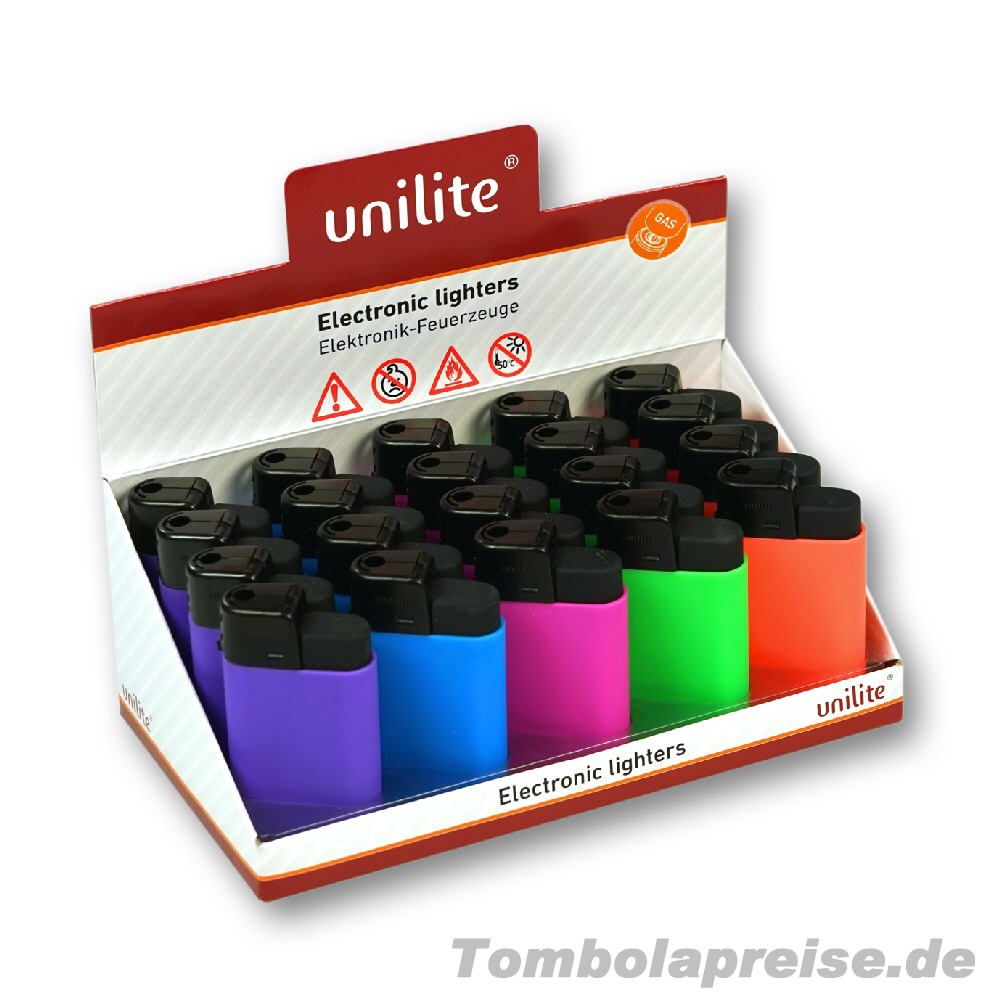 Tombolapreis Feuerzeuge Rubber-Bunt