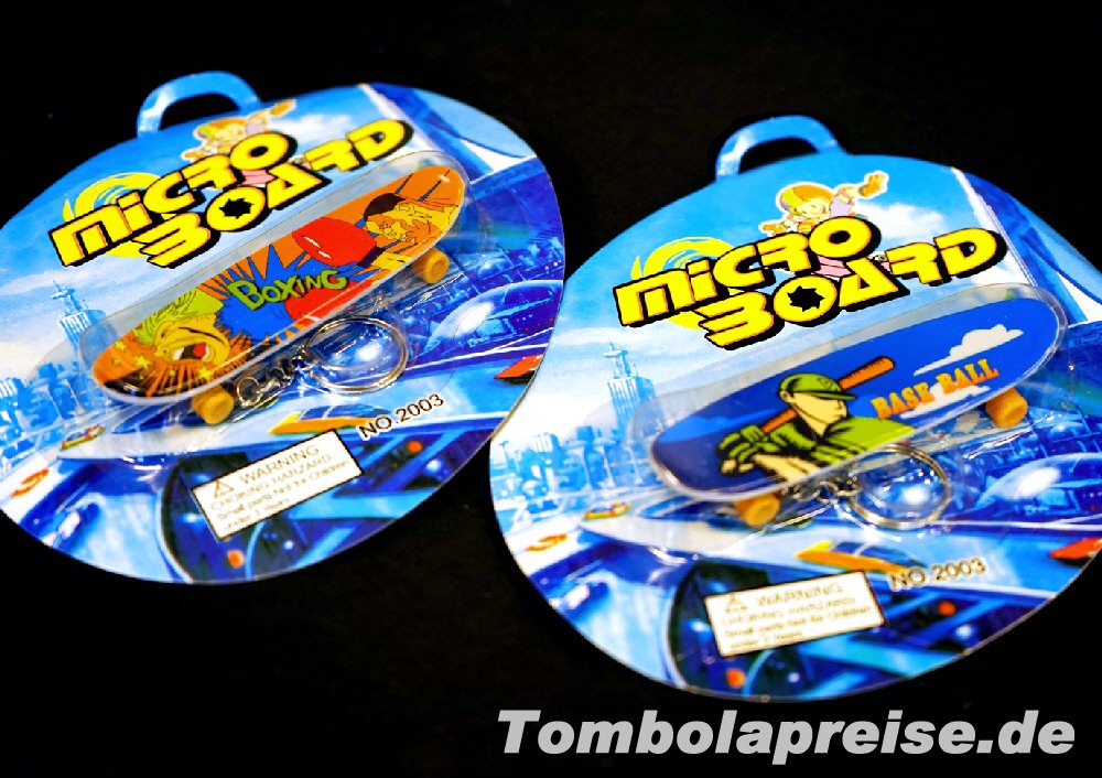 Tombolapreis Skateboard-Schl&uuml;sselanh&auml;nger